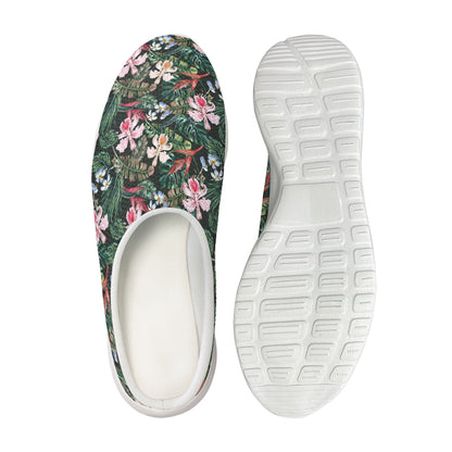 Vintage Tropical Exotic Hawaiian Print Mesh Casual Shoes