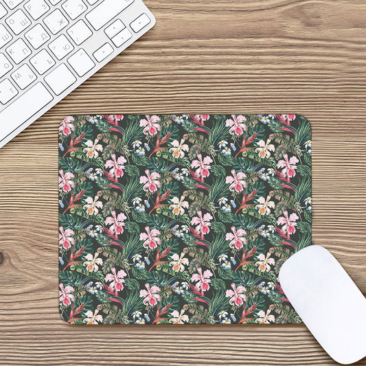 Vintage Tropical Exotic Hawaiian Print Mouse Pad