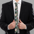 Vintage Tropical Exotic Hawaiian Print Necktie
