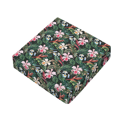 Vintage Tropical Exotic Hawaiian Print Outdoor Seat Cushion Cover