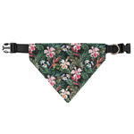 Vintage Tropical Exotic Hawaiian Print Over The Collar Dog Bandana