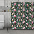Vintage Tropical Exotic Hawaiian Print Polyester Shower Curtain