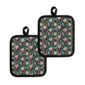 Vintage Tropical Exotic Hawaiian Print Pot Holders