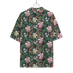 Vintage Tropical Exotic Hawaiian Print Rayon Hawaiian Shirt