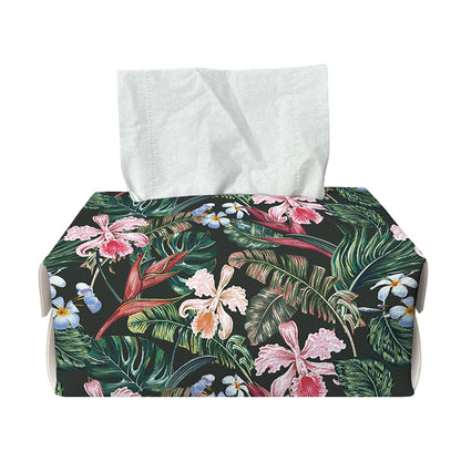 Vintage Tropical Exotic Hawaiian Print Rectangle Tissue Box Cover
