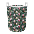 Vintage Tropical Exotic Hawaiian Print Round Laundry Basket