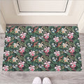 Vintage Tropical Exotic Hawaiian Print Rubber Doormat