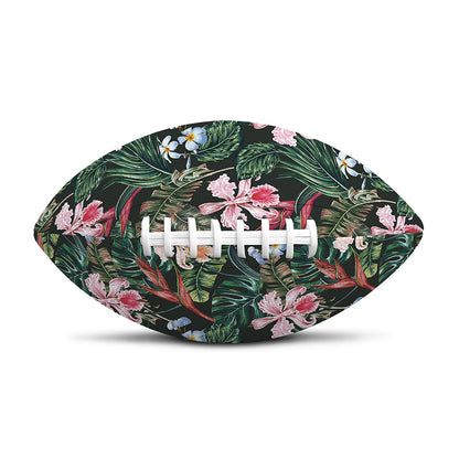 Vintage Tropical Exotic Hawaiian Print Rugby Ball