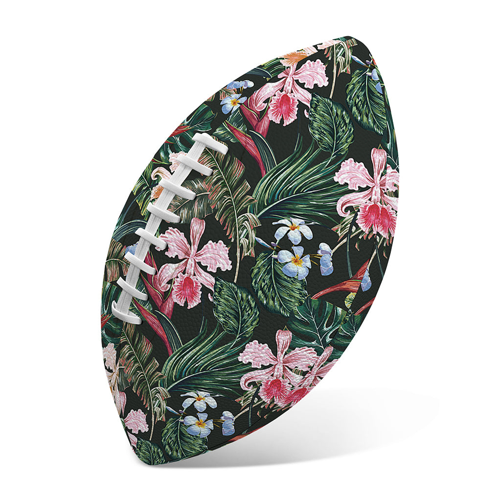 Vintage Tropical Exotic Hawaiian Print Rugby Ball
