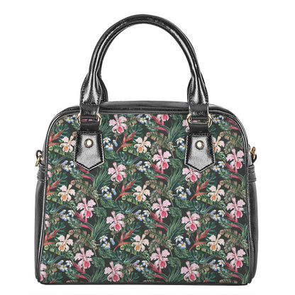 Vintage Tropical Exotic Hawaiian Print Shoulder Handbag