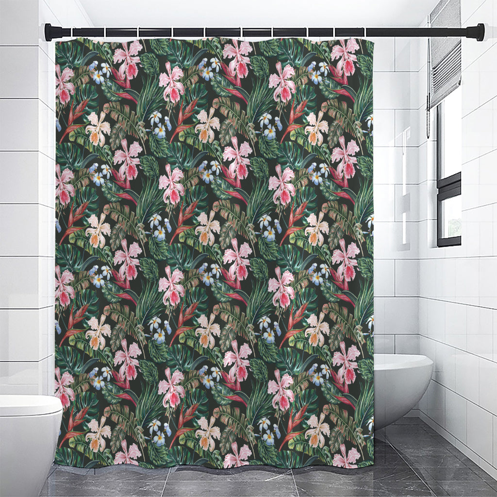 Vintage Tropical Exotic Hawaiian Print Shower Curtain