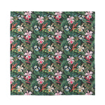 Vintage Tropical Exotic Hawaiian Print Silk Bandana