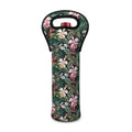 Vintage Tropical Exotic Hawaiian Print Single Neoprene Wine Tote