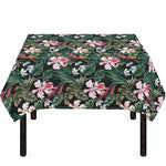 Vintage Tropical Exotic Hawaiian Print Tablecloth