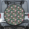 Vintage Tropical Exotic Hawaiian Print Tire Cover