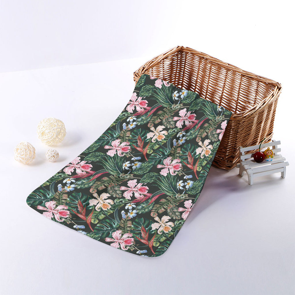Vintage Tropical Exotic Hawaiian Print Towel