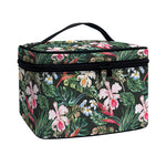 Vintage Tropical Exotic Hawaiian Print Travel Makeup Bag