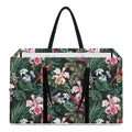 Vintage Tropical Exotic Hawaiian Print Utility Tote Bag