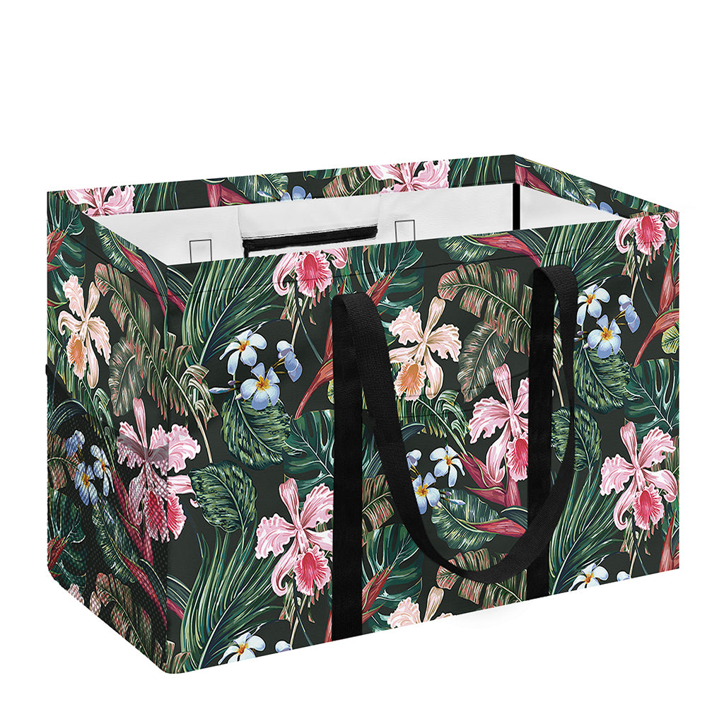 Vintage Tropical Exotic Hawaiian Print Utility Tote Bag