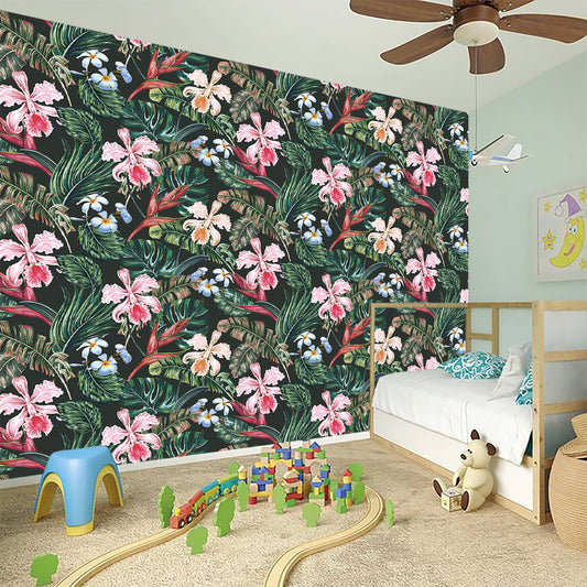 Vintage Tropical Exotic Hawaiian Print Wall Sticker