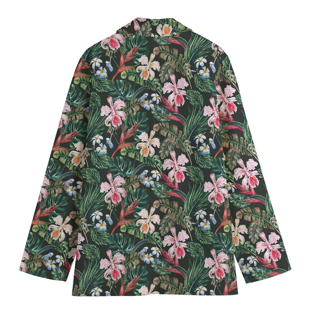 Vintage Tropical Exotic Hawaiian Print Women's Blazer