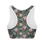 Vintage Tropical Exotic Hawaiian Print Women's Sports Bra
