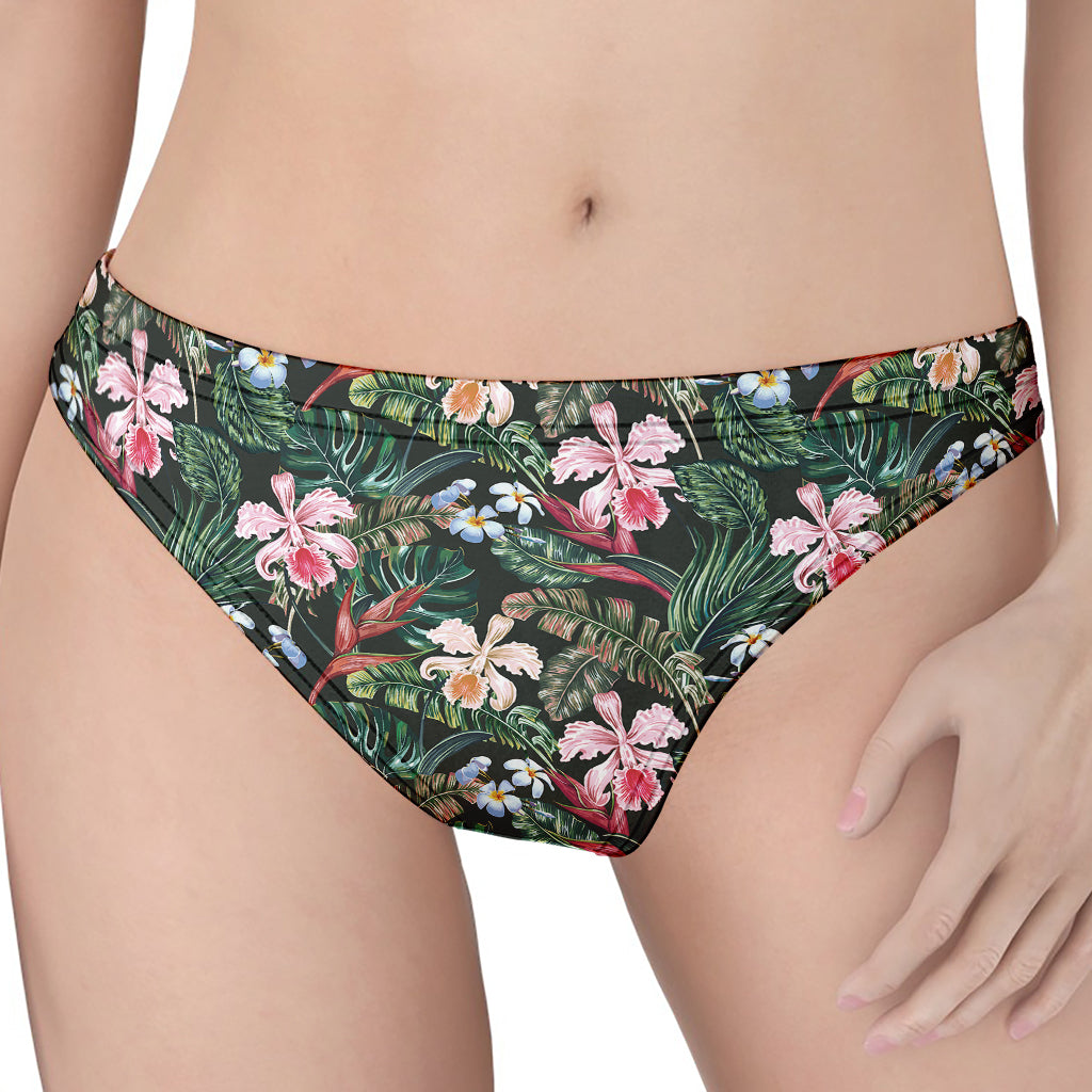 Vintage Tropical Exotic Hawaiian Print Women's Thong