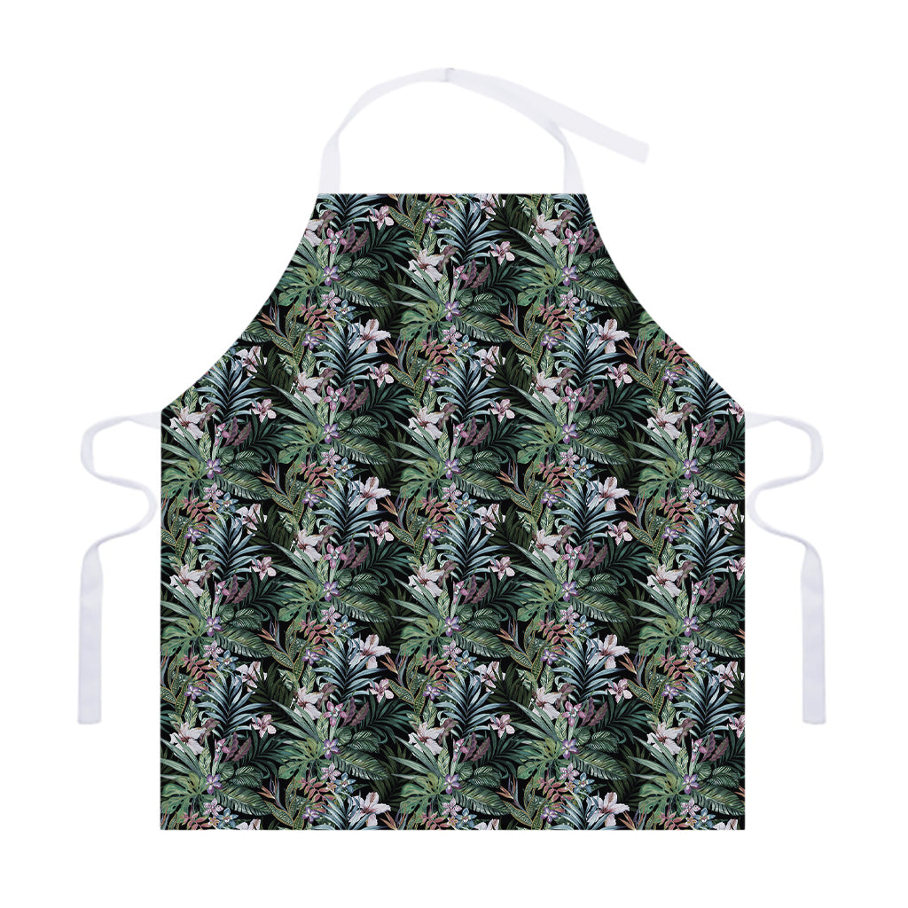 Vintage Tropical Floral Print Adjustable Apron