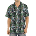 Vintage Tropical Floral Print Aloha Shirt