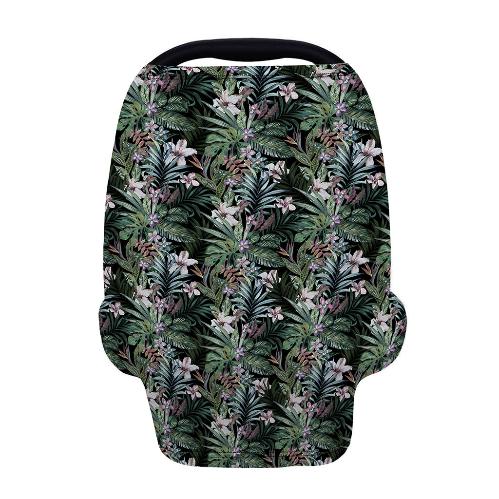 Vintage Tropical Floral Print Baby Seat Cover