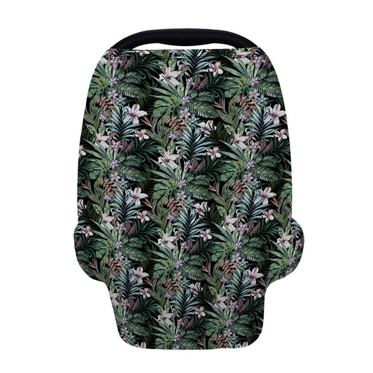 Vintage Tropical Floral Print Baby Seat Cover