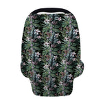 Vintage Tropical Floral Print Baby Seat Cover