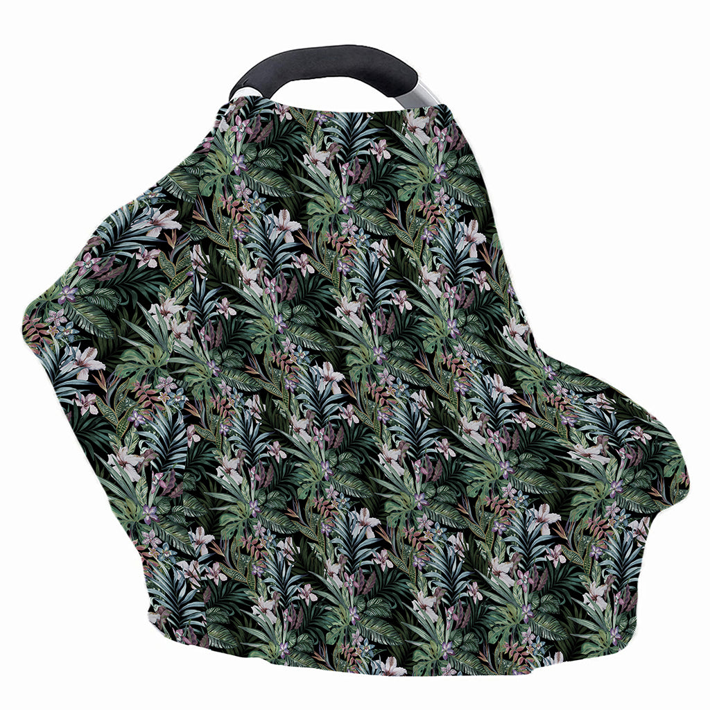 Vintage Tropical Floral Print Baby Seat Cover