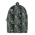 Vintage Tropical Floral Print School Backpack
