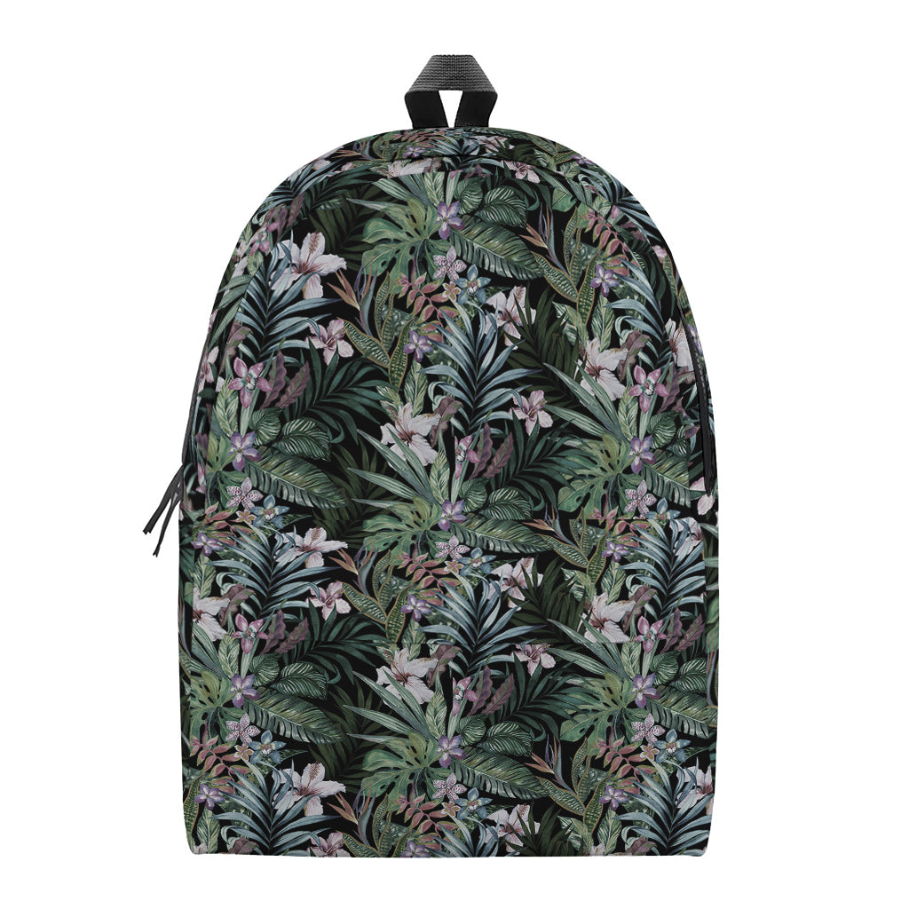 Vintage Tropical Floral Print Backpack