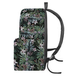 Vintage Tropical Floral Print Backpack