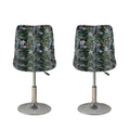 Vintage Tropical Floral Print Bar Stool Covers