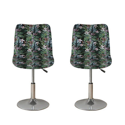 Vintage Tropical Floral Print Bar Stool Covers
