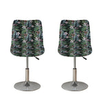 Vintage Tropical Floral Print Bar Stool Covers