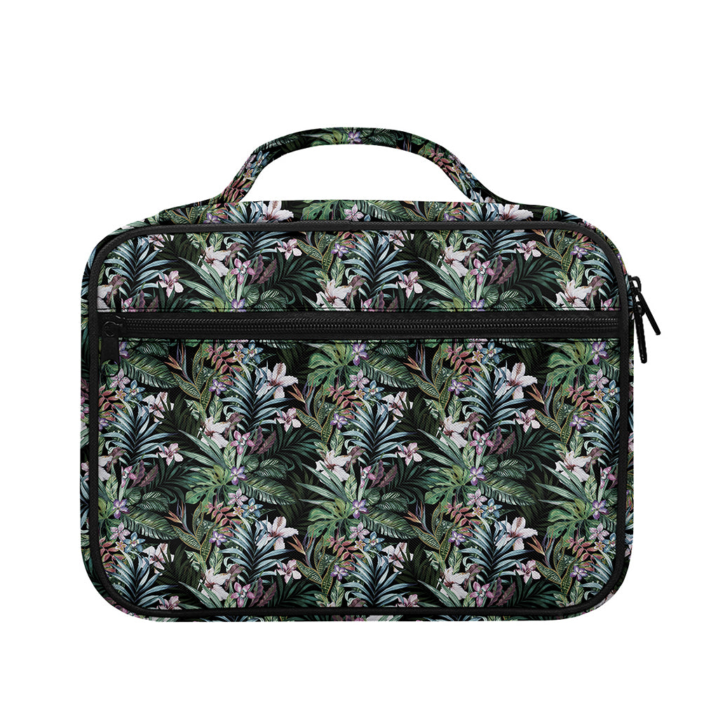 Vintage Tropical Floral Print Briefcase Bible Bag