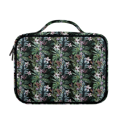 Vintage Tropical Floral Print Briefcase Bible Bag