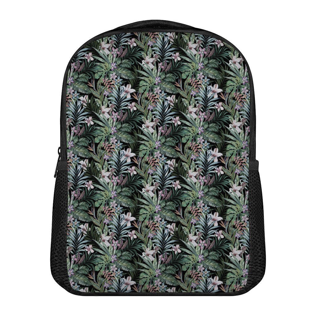 Vintage Tropical Floral Print Casual Backpack