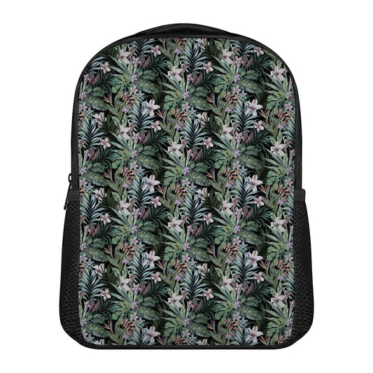 Vintage Tropical Floral Print Casual Backpack