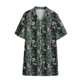 Vintage Tropical Floral Print Cotton Hawaiian Shirt