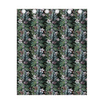 Vintage Tropical Floral Print Curtain
