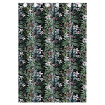 Vintage Tropical Floral Print Curtain