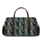 Vintage Tropical Floral Print Duffle Bag