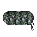 Vintage Tropical Floral Print Glasses Case