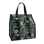 Vintage Tropical Floral Print Insulated Lunch Tote