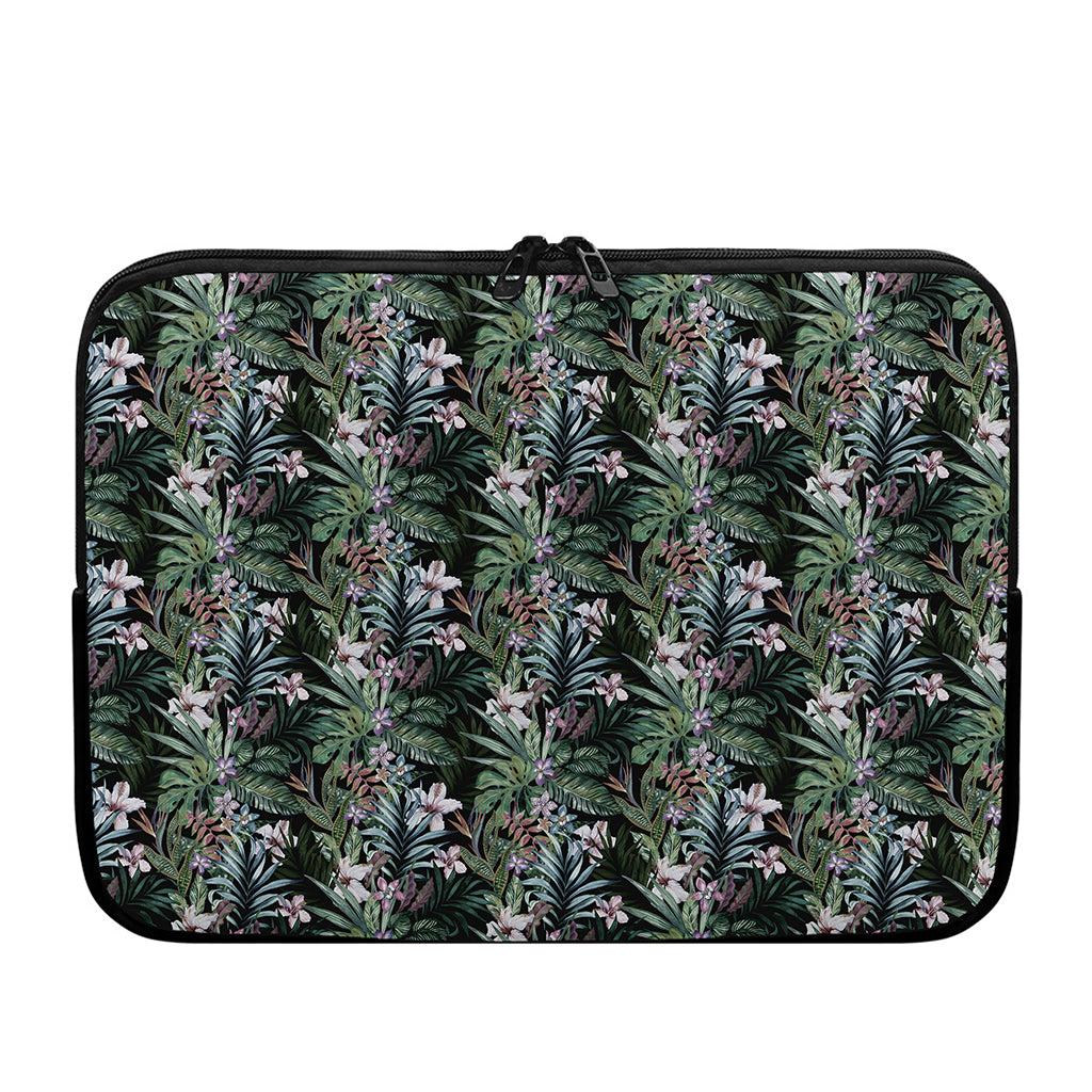 Vintage Tropical Floral Print Laptop Sleeve